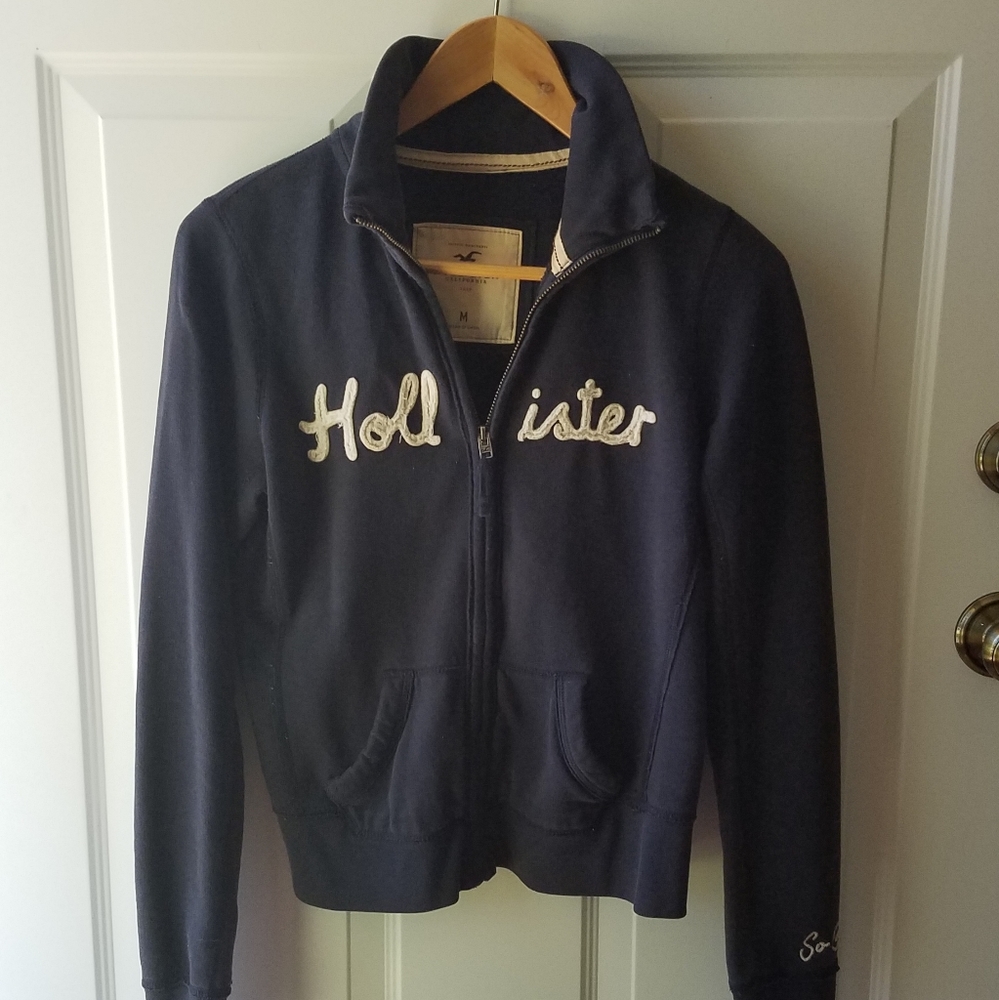 Navy zip up hoodie